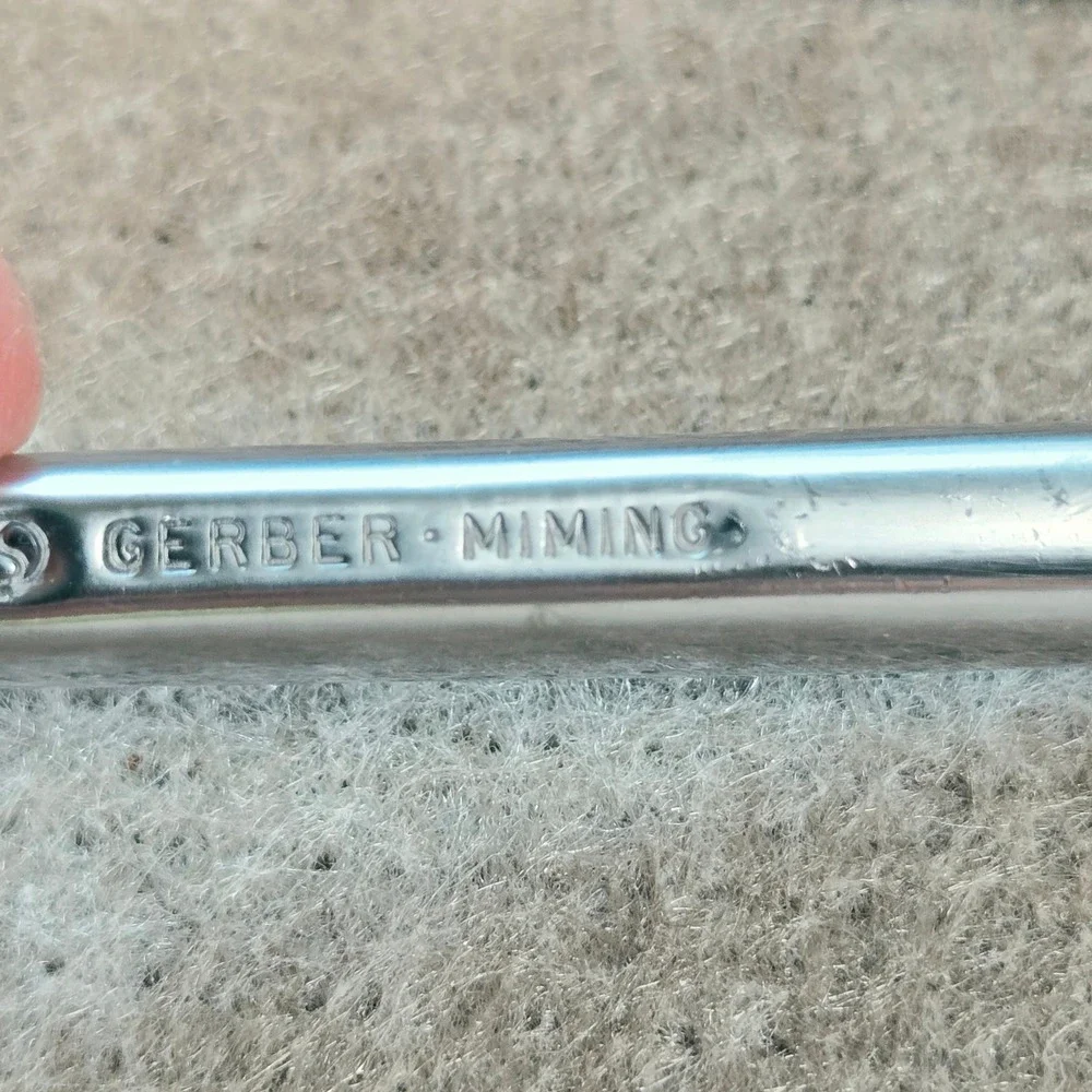 Gerber Miming Steak Knife Set of 4 Vintage‎ MCM Chrome Silver Legendary Blades